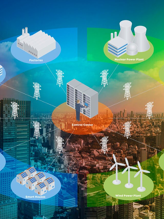 Smart Grid conceptual abstract